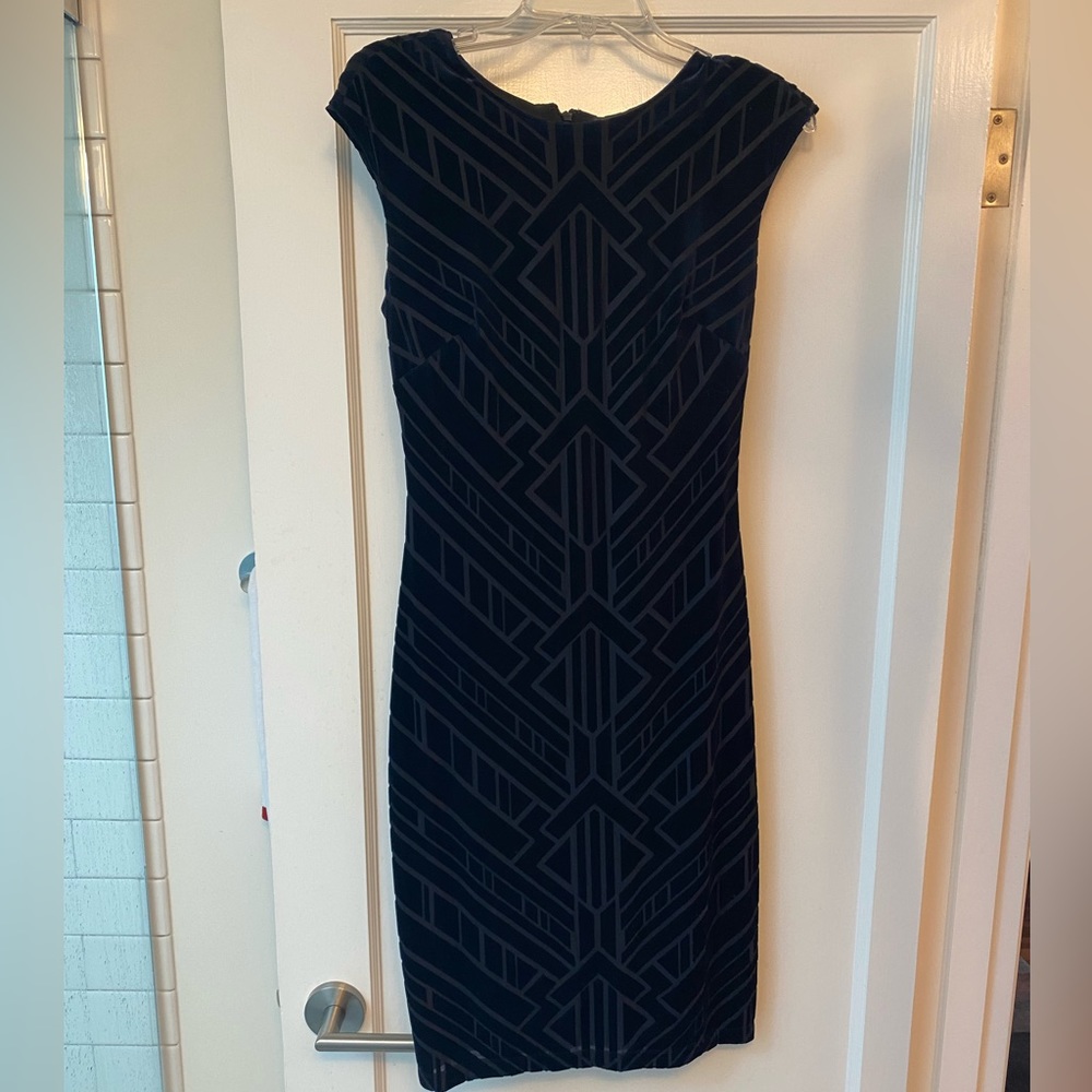 Sapphire blue velvet Vince Camuto dress